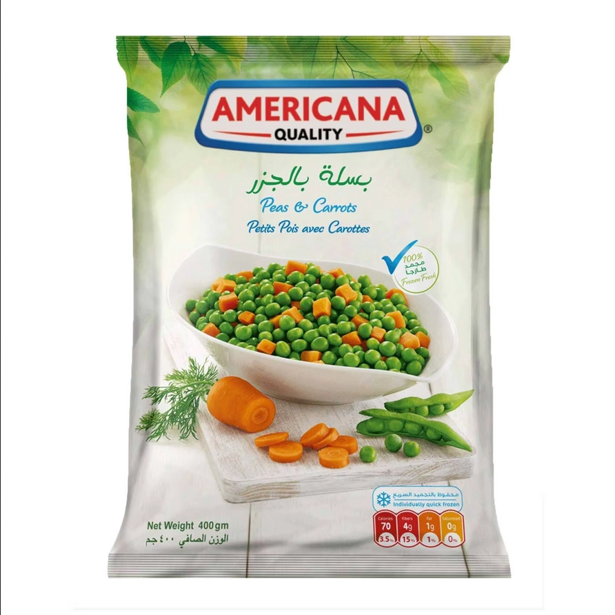 Americana Frozen Peas & Carrots